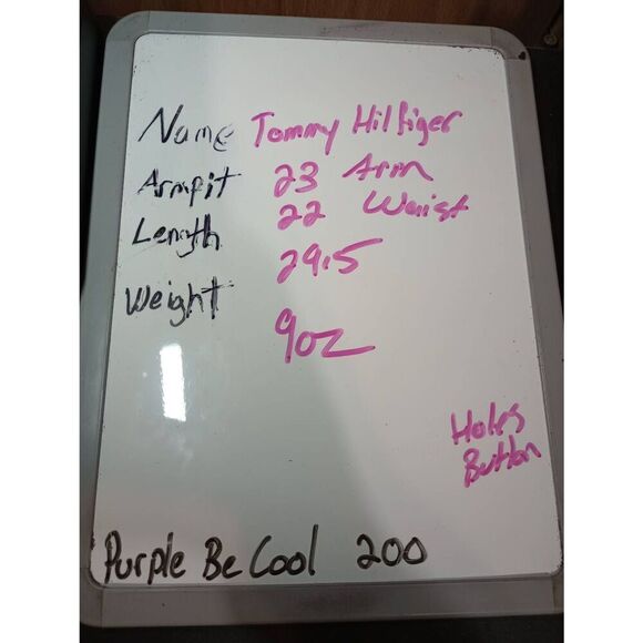 Tommy Hilfiger Shirt‎ Men's Medium Turquoise Button Front Long Sleeve - Picture 8 of 10